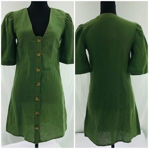 NWT Topshop button front shirt dress